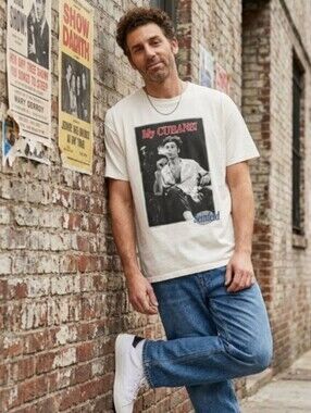 XL VINTAGE 1993 SEINFELD KRAMER MY CUBANS GRAPHIC WHITE T-SHIRT.